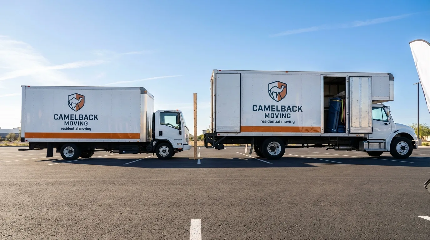 Moving truck size capacity guide in Hutchins